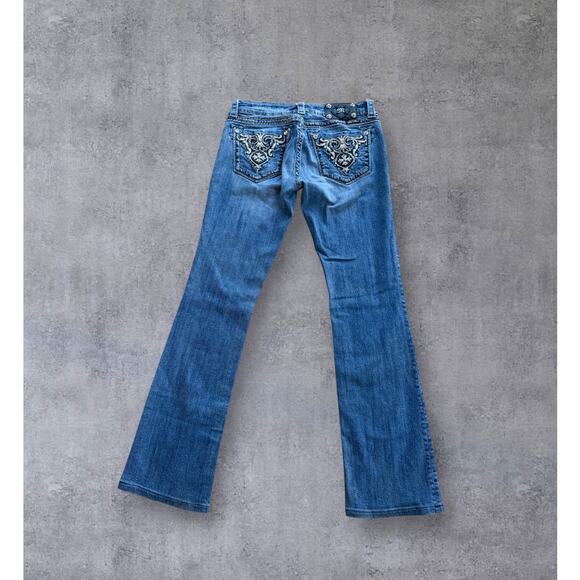 Vintage Miss Me Jeans Y2K Boot Cut Denim Embellished Pockets Women’s Size 29 - Picture 2 of 16